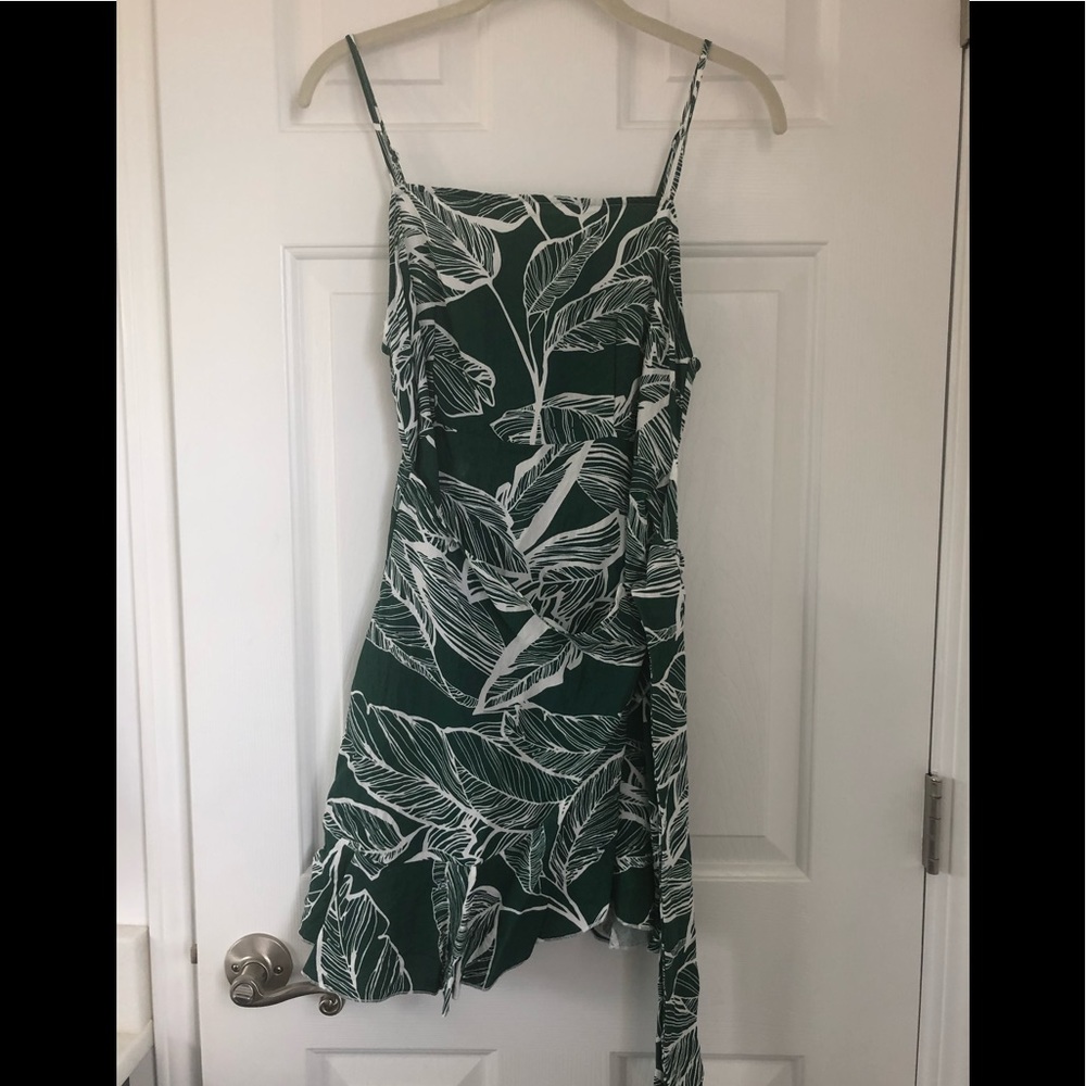 Palm print sundress